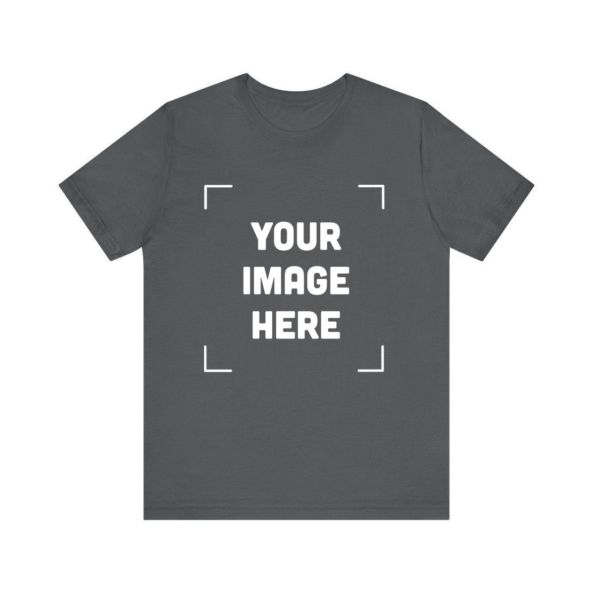 Custom Photo T-Shirt | Personalized Picture Gift — Asphalt